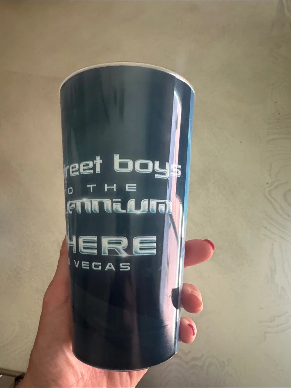 Backstreet-themed Blue Gradient Collectible Tumbler